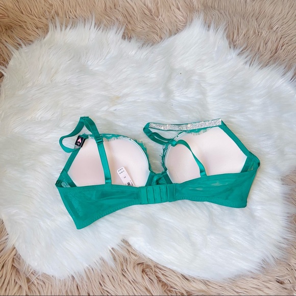 Victoria secret PUSH UP Bling Lace Bra 36C NWT - Picture 8 of 9